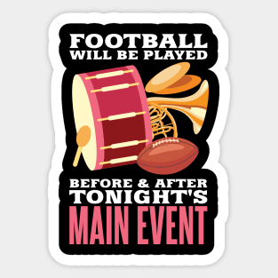 Funny Marching Band Football Drummer Trumpet Gift Sticker